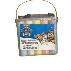 Paw Patrol Chalk Bucket, 20 Jumbo Chalk Sticks